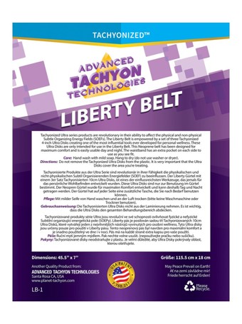 ULTRA Liberty Belt Tachyon Nederland Verpakking